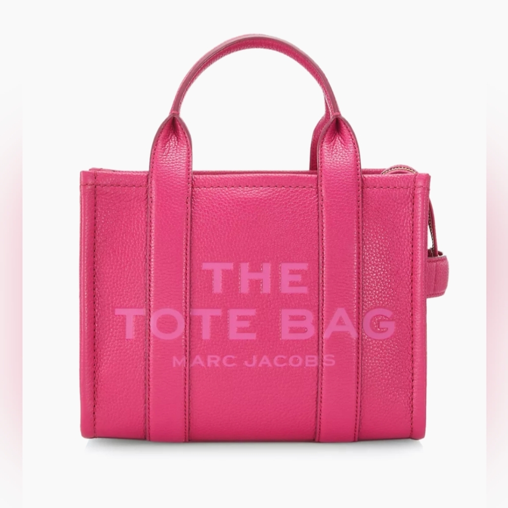 NWT The Tote Bag Marc Jacobs Hot Pink Leather Small
